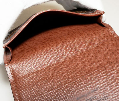 Louis Vuitton Business Card Holder With Depth Bifold Card Case Monogram
