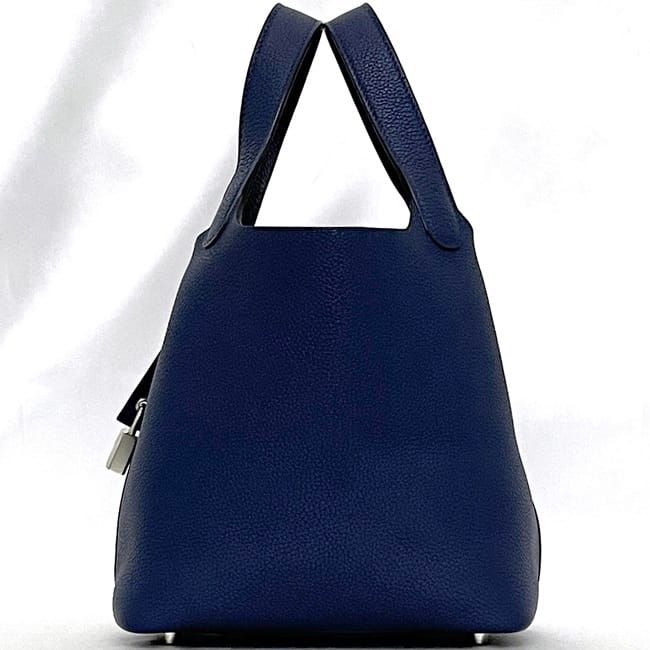 Hermes Handbag Picotin Lock PM Navy Blue Nuit Excellent Condition