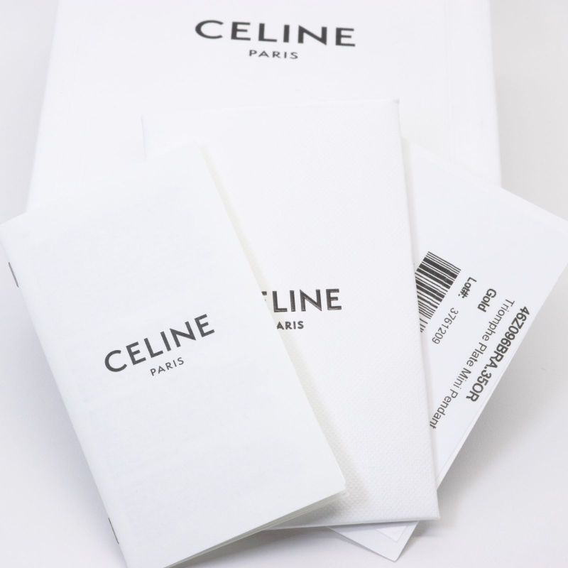 Celine Separable Triomphe Plate Necklace Box 24-1406