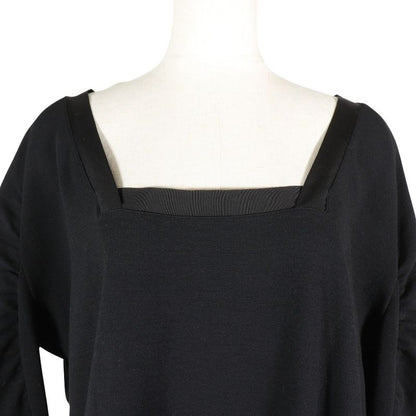Prada Long Sleeve Rayon And Nylon NERO Black Women's Tunic