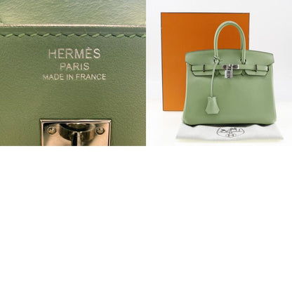 Hermes Birkin 25 Vorsluft Cricket Green Y Handbag