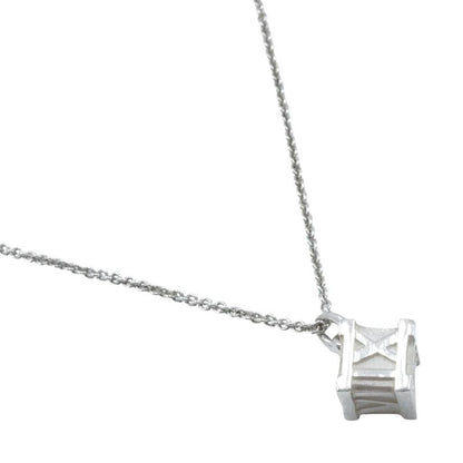 Tiffany & Co Atlas Cube 925 Silver Ladies 7.0g Necklace