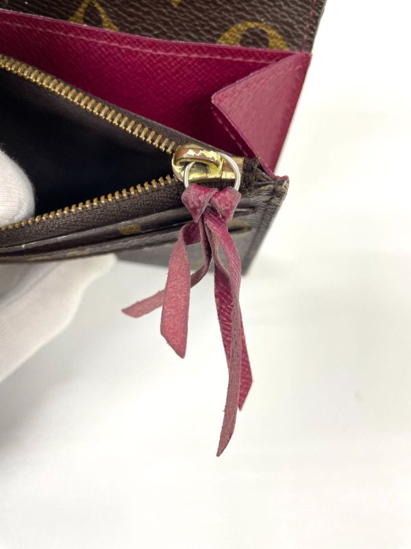 Louis Vuitton Monogram Portefeuille Emilie Zipper Long Wallet M41943 Brown ×