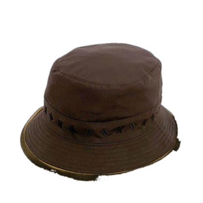 Hermes Bucket Hat Brown Beige Cleaned Hat Cotton