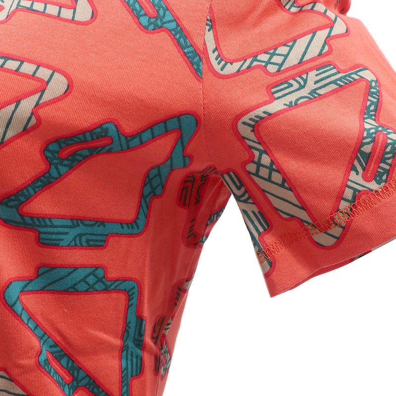 Hermes Short Sleeve T-Shirt Micro T-Shirt Cotton Salmon X Multicolor 34 Green