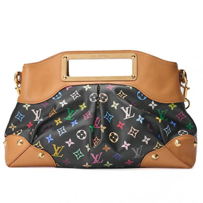 Louis Vuitton Monogram Multicolor Judy MM 2WAY Handbag Noir Black M40255 (gold