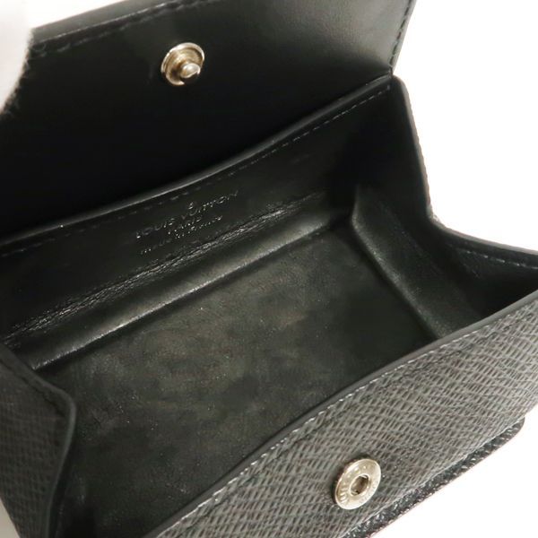 Louis Vuitton Taiga Coin Purse Coin Purse M30598 Noir Black RFID Coin Case With
