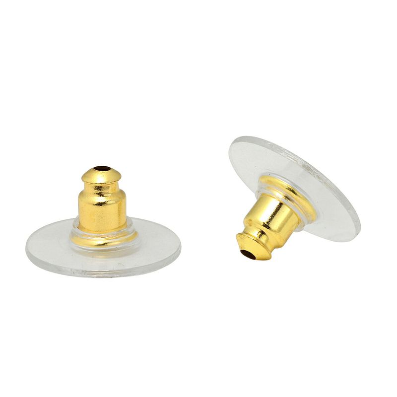 Chanel Earrings Stud Earrings Gold/pink