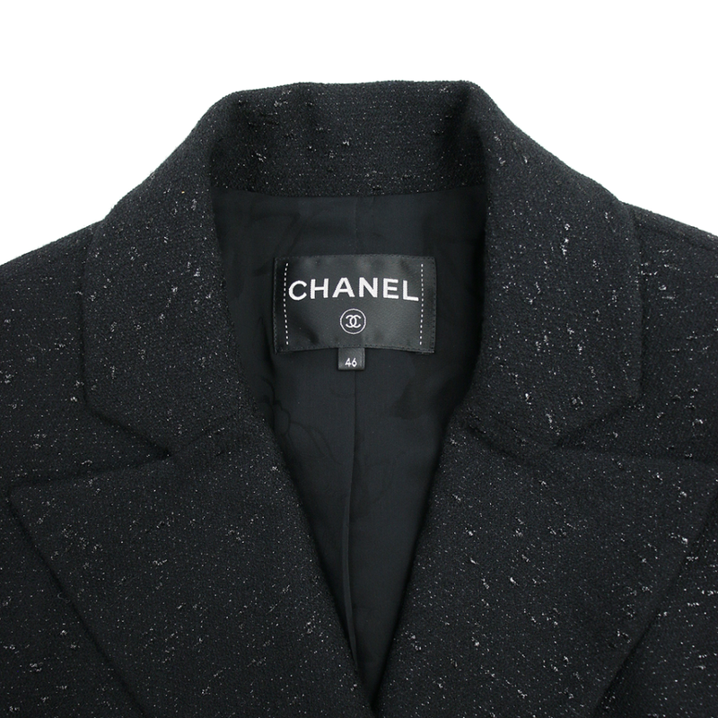 Chanel 2019 Cruise Collection Coco Mark Button Tweed Double Tailored Jacket