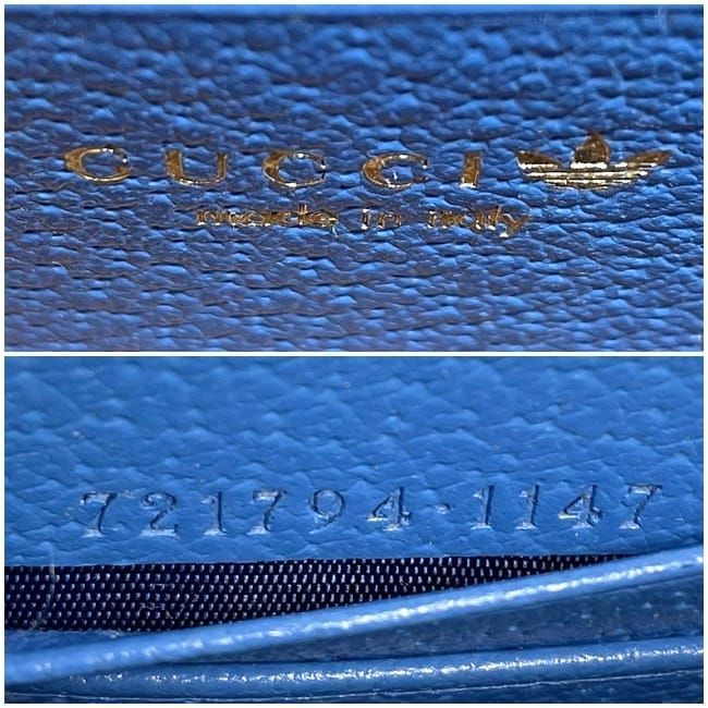 Gucci Mini Shoulder Bag Ec23000 Blue Adidas