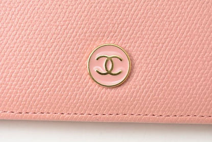 Chanel Wallet Chanel Long Wallet Coco Mark Button Motif Leather Rose 230937-ch