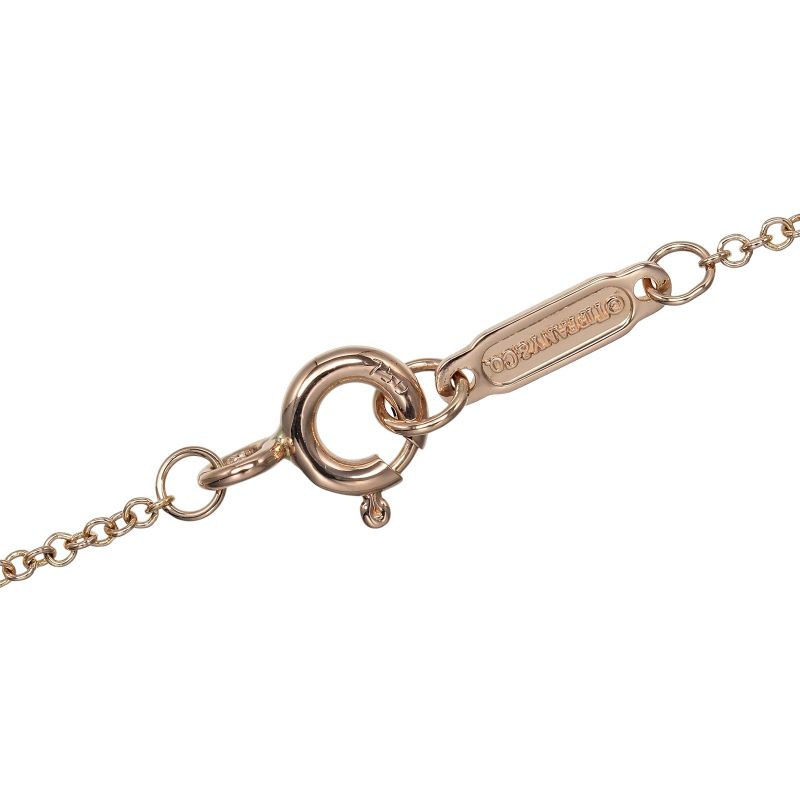 Tiffany & Co Metro Heart 18K Pink Gold And Diamonds Ladies 2g Necklace