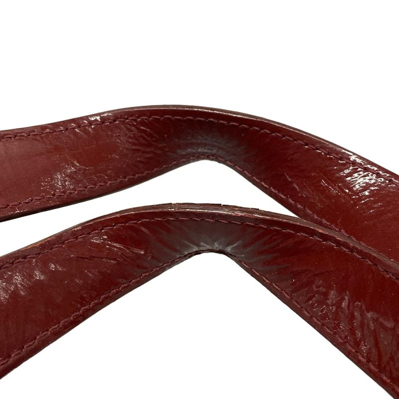 Dior/christian Dior Tote Bag Canage Stitch Red Leather