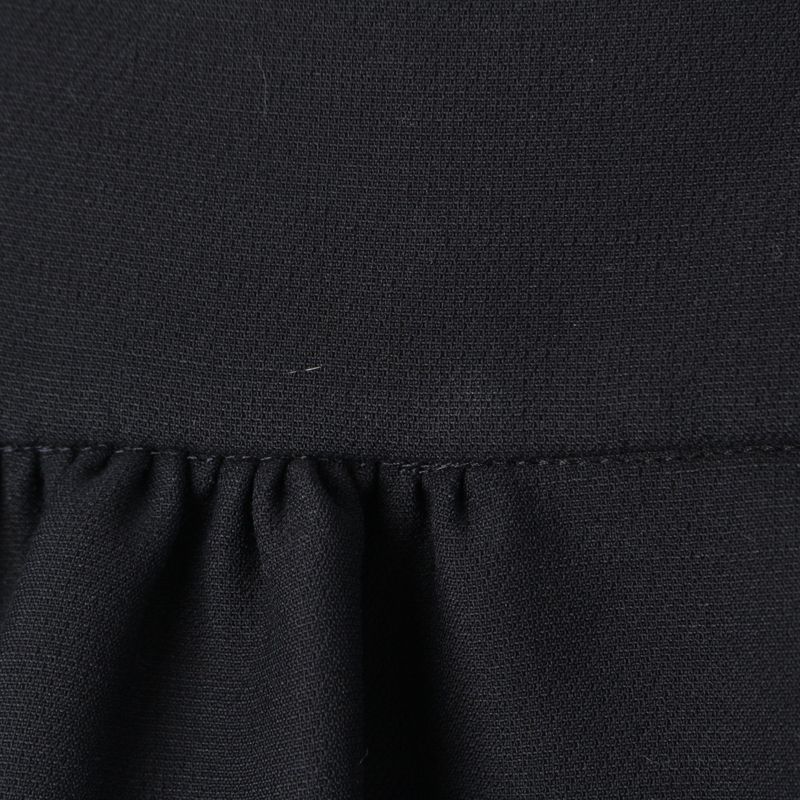 Christian Dior 21 Wool Silk Lace Up Flared Skirt Bottoms 111j33a1166 Black 34