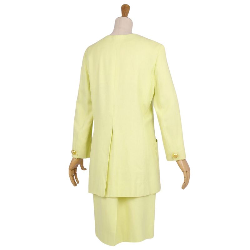 Vintage Celine Set-up Skirt Suit Gold Buttons