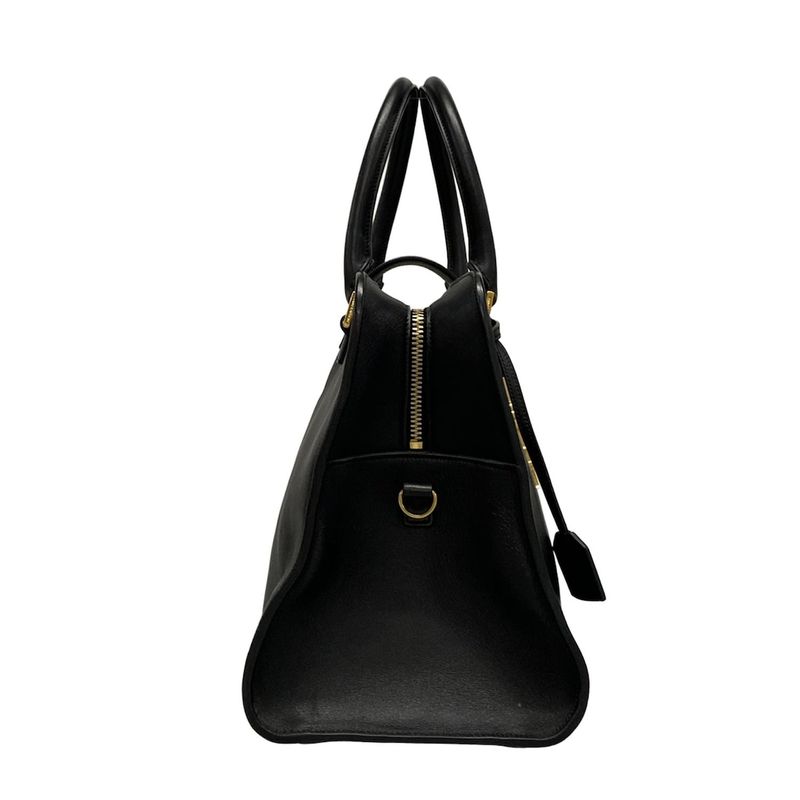 Saint Laurent Paris Handbag 357394 Black Leather