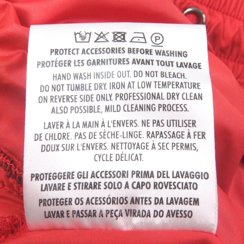 Gucci Sherry Line GG Logo Patch Jogger Pants Easy Pants Nylon Pants Red M Made