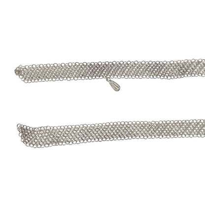Tiffany & Co Elsa Peretti Mesh 925 Silver Necklace 0076 Tiffany & Co