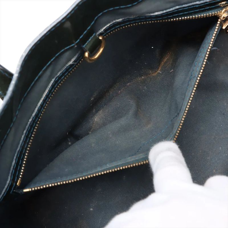 Louis Vuitton Monogram Vernis Wilshire PM Leather Handbag Tote M93684 Women's