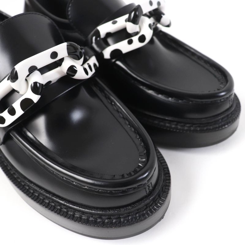 Louis Vuitton Yayoi Kusama Academy Line Leather Loafer Black 34.5 Storage With