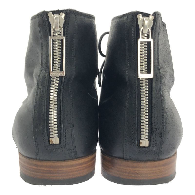 Dior Homme - Suede Leather Back Zip Chukka Boots - 40 1 2 - Black - Men's