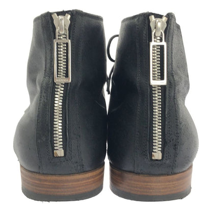 Dior Homme - Suede Leather Back Zip Chukka Boots - 40 1 2 - Black - Men's