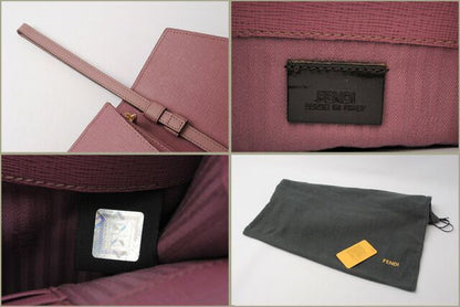Fendi Clutch Bag Second Bag Fendi Toujours Light Purple With Strap
