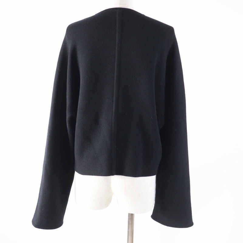 Hermes 23AW 3h2200d2 Wool Cashmere Silver Hardware Lining H Pattern Zip Up