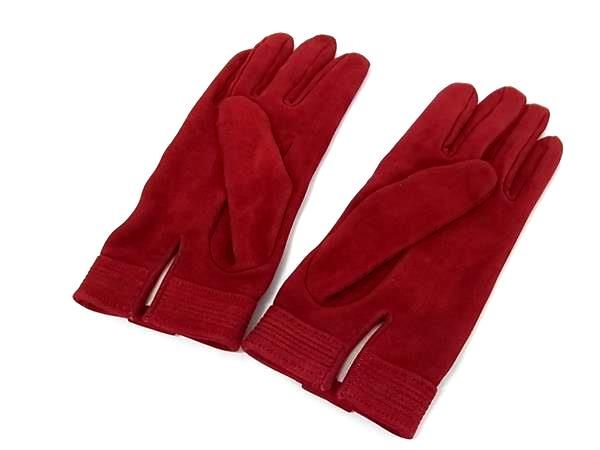 Hermes Bolide Gigier Gloves Women's Red Fj2942