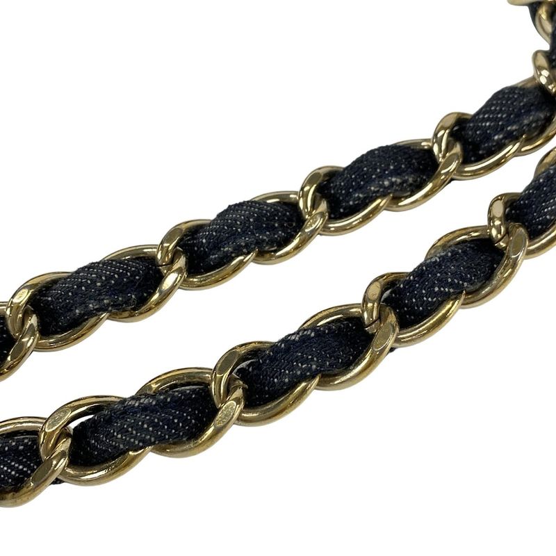 Chanel Tote Bag - Dark Navy White And Multi Embroidered Night Flight Chain