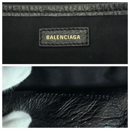 Balenciaga Graffiti Print Black Multicolor Silver Hardware Leather 443658 1060