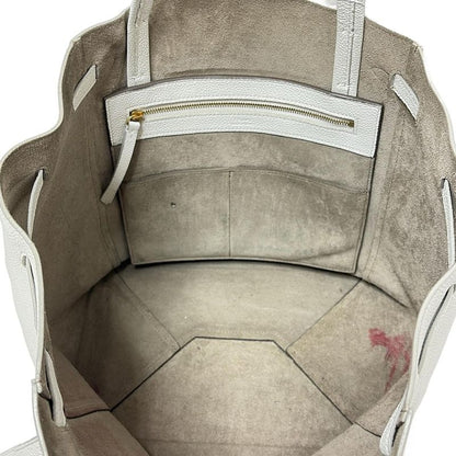 Celine Tote Cabas Phantom Small With Tassel 176023tni01bc White Leather