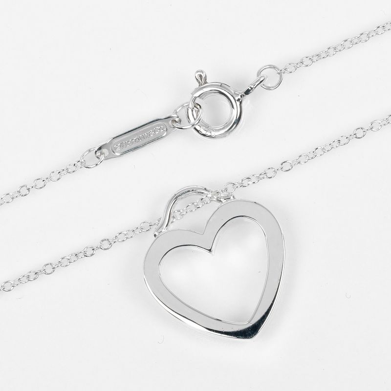 Tiffany & Co Sentimental Heart 925 Silver Ladies 2.4g Necklace