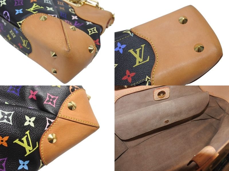 Louis Vuitton Shoulder Bag Judy MM Noir Takashi Murakami Monogram Multicolor — view 8