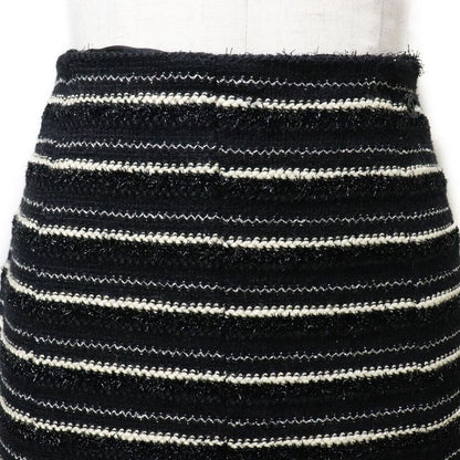 Chanel Flared Skirt P19873v11554 Tweed Black Ladies Skirt