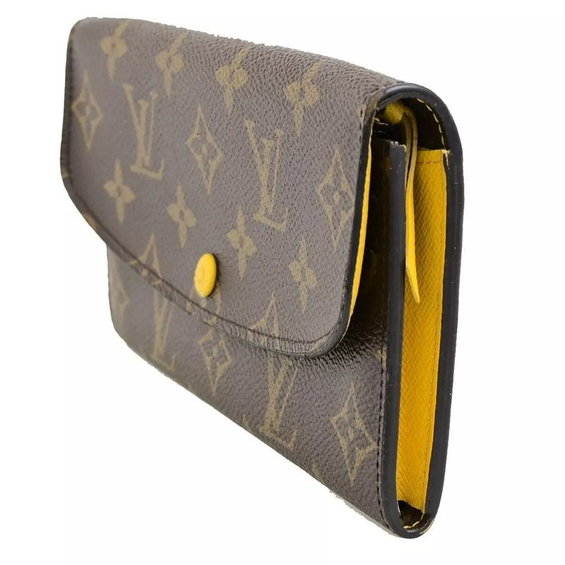 Louis Vuitton Long Wallet Portefeuille Emily Monogram Yellow M60698 61fa064