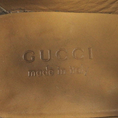 Gucci 673817 Leather GG Supreme Tassel Loafer Moccasin Flat Shoes Black 6