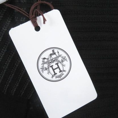 Hermes 2023 Cotton Striped Short Sleeve Knit Cut And Sewn Black XXL Made In