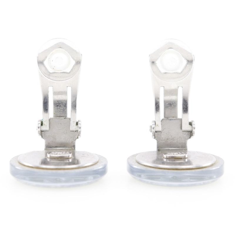 Chanel Coco Mark Plastic Silver 00A Ladies 5.8g Earring