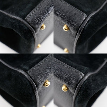 Gucci Bamboo Tote Old Gucci Suede Black Women's Tote Bag