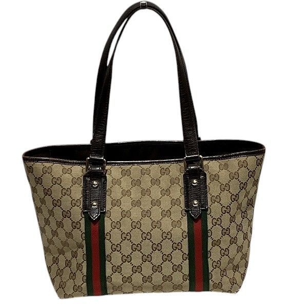 Gucci Sherry 137396 GG Canvas Bag Tote Bag Shoulder Bag Women
