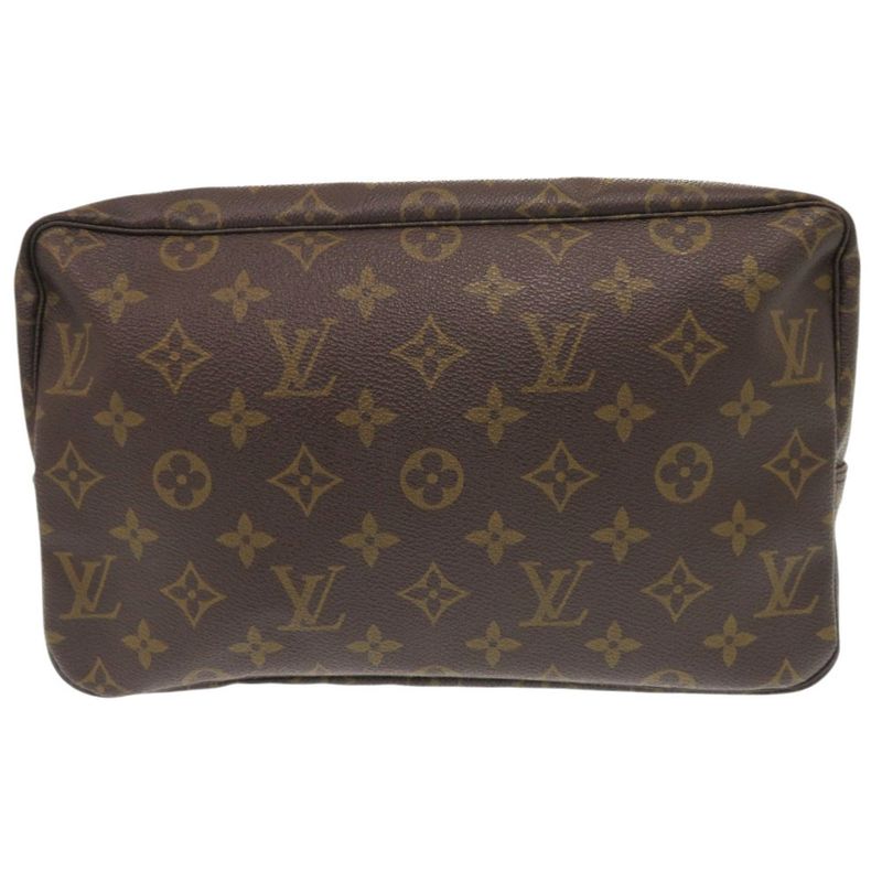 Louis Vuitton Trousse Toilette 28 Monogram M47522 Brown Second Bag LV 0903