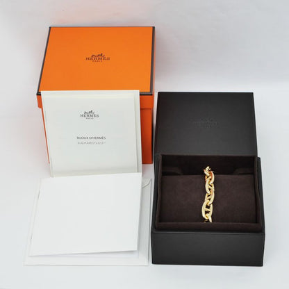 Hermes Chaine D'ancre GM Bracelet 750 YG Yellow Gold 12 Pieces Approx