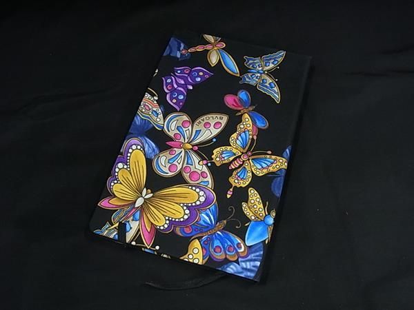 Bvlgari Bvlgari Canvas Butterfly Notebook Notepad Stationery Black Fl9566