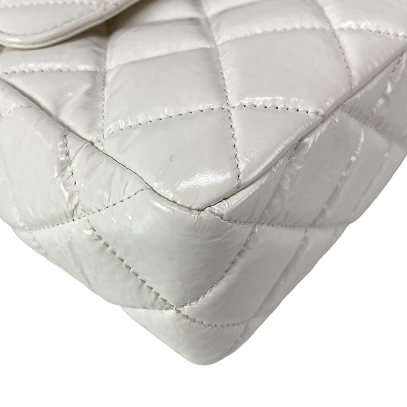 Chanel Shoulder Bag Hobo Bag As3693 White Chain Shoulder / Vintage Gold