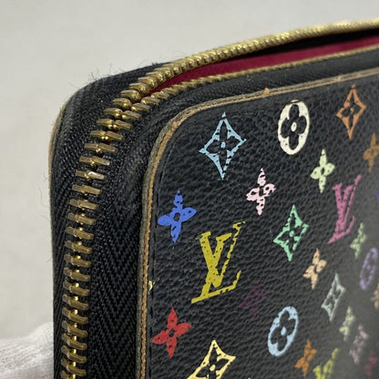 Louis Vuitton Long Wallet Monogram Multicolor Zippy Wallet M60243 Noir Black