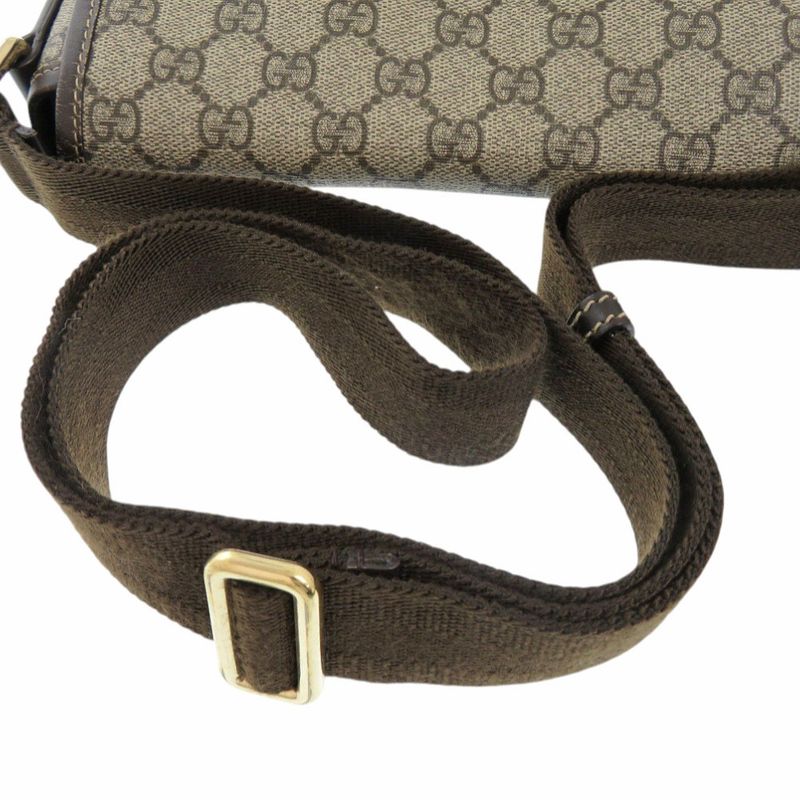 Gucci 223666 GG Supreme Brown Shoulder Bag 0655 Gucci