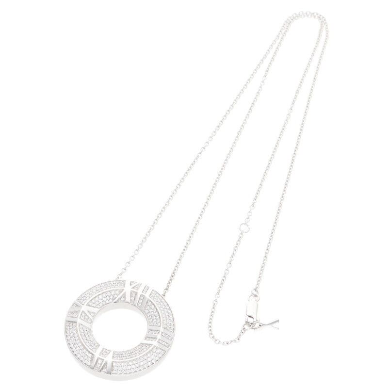 Tiffany & Co Atlas X Closed Circle Pendant Necklace Men's