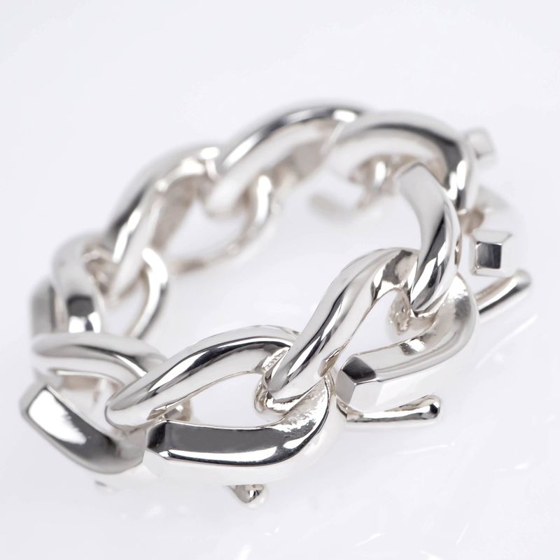 Tiffany & Co Forge Link Ring #50 Ag925 Silver SV Ring Jewelry Accessorie