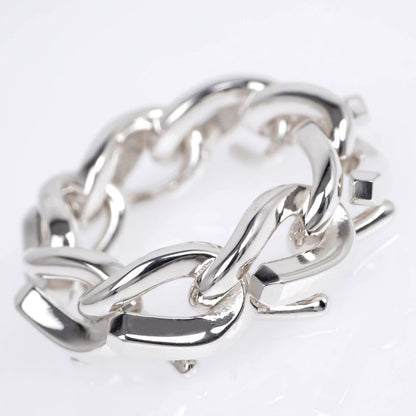 Tiffany & Co Forge Link Ring #50 Ag925 Silver SV Ring Jewelry Accessorie